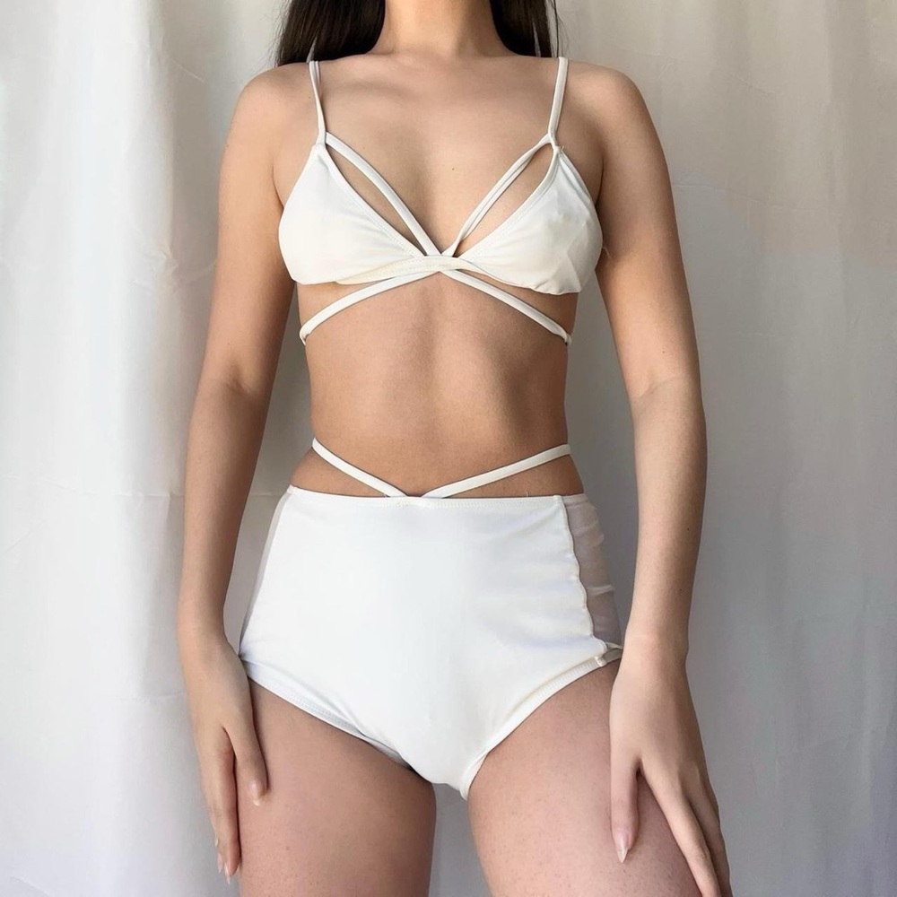 Ivy swimwear white strappy bikini